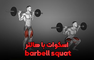 barbell squat اسکوات با هالتر (1)