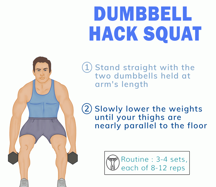 Dumbbell-Hack-Squat